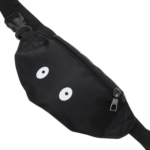 NUOLUX Kids Waist Bag Novelty Funny Small Eyes Fanny Pack Personality Leisure Belt Hip Bag (Black)