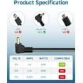 thumbnail image 3 of (ETL Listed) 12V 2A Laptop Charger for Gateway GWTC116-2BL GWTN156-11BK GWTC116 GWTN116 GWTN156 GWTN141 Round Tip Adapter, 3 of 7