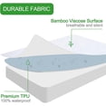 thumbnail image 5 of Waterproof Mattress Protector with Deep Pocket - Cooling Bamboo Rayon Surface White - Pack of 1 - Twin, 5 of 5