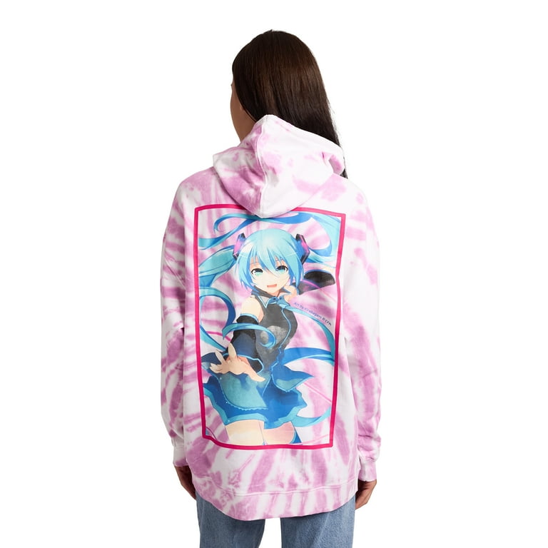 Hatsune Miku Bunny Ears Headphones 0831 Women's Purple Tie-Dye