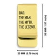 thumbnail image 2 of Stainless Steel Dad the Man Myth Legend Classic Slim Money Clip Credit Card Holder, 2 of 2