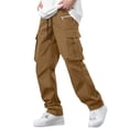 thumbnail image 3 of qucoqpe Cargo Pants for Men Fashion StretchJoggers Sports Pants Casual Multiple Pockets Outdoor Hiking Work Trousers, 3 of 7