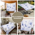 thumbnail image 6 of Blue Purple Floral Tapestry for Bedroom Wall Hanging Tapestry, Botanical Flower Plant Herb Watercolor Ceiling Backdrop Tapestries Poster Blanket Wall Decor for Teens Room Living Room Dorm 39" x 59", 6 of 8