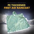 thumbnail image 3 of Chubasquero de emergencia Capucha reflectante Poncho a prueba de viento a prueba de frío para senderismo Ciclismo FLhrweasw Nuevo, 3 of 9