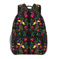 thumbnail image 6 of Haiem Mexican Flower 2 Printed School Backpack,Casual Travel Lightweight Backpack,Durable Comfortable Multifunctional Backpack,Laptop Backpack, 6 of 6