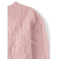 thumbnail image 2 of The Children's Place Girls Long Sleeve Cable Knit Cropped Chunky Sweater, Sizes XS-XXL, 2 of 3