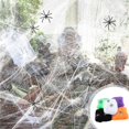 thumbnail image 2 of Props Party Spider Decoration Cotton Thread Decor House Orange, 2 of 3