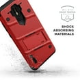 thumbnail image 6 of ZIZO BOLT Series Nokia 3.1 C Case Military Grade Drop Tested with Full Glass Screen Protector Holster and Kickstand Red Black, 6 of 6