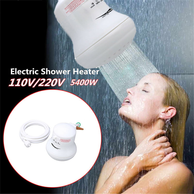 5400W 110V Electric Shower Head Heat Instant Hot Tankless Water Heater Bath = 