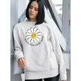 thumbnail image 2 of Worry Less Smile More Sweatshirt Women -Image by Shutterstock, Female Small, 2 of 4