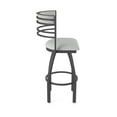 thumbnail image 4 of 860 Hunter 30" Swivel Bar Stool with Pewter Finish and Graph Alpine Seat and Back, 4 of 5
