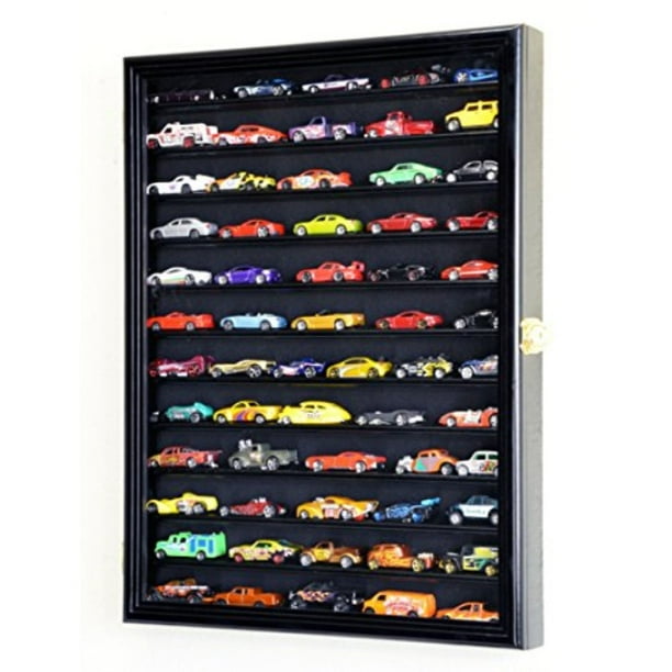hot wheels matchbox 1/64 scale diecast display case wall rack w