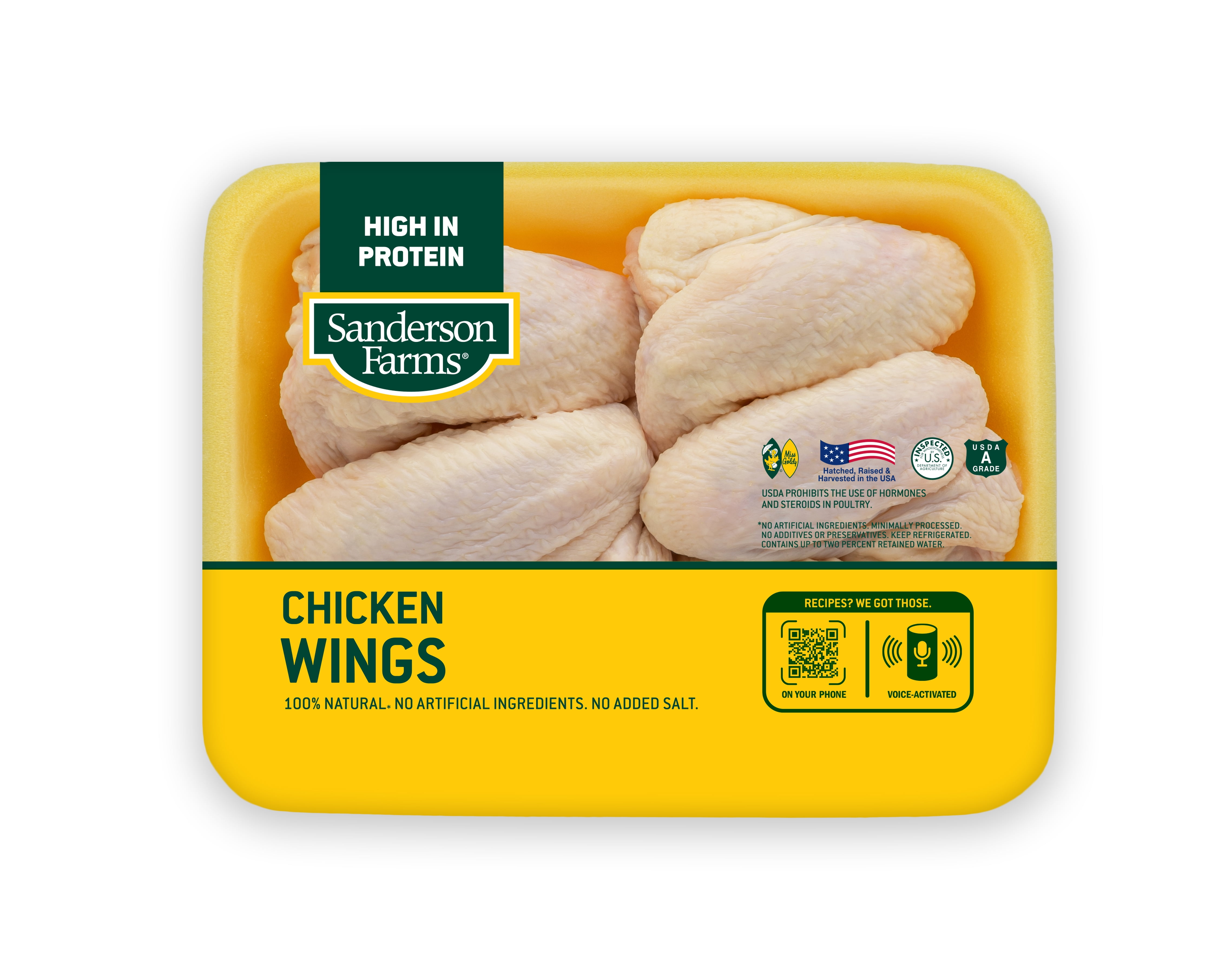 Sanderson Farms Fresh Chicken Wings, 1.52.2 lb