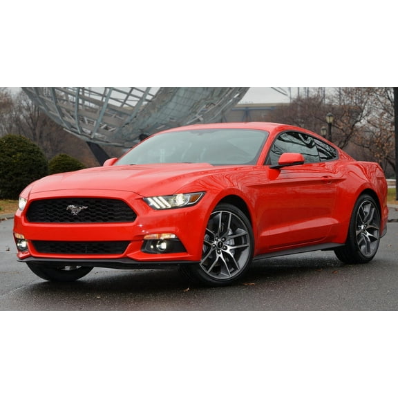 2015 Ford Mustang Car - 12x18 Inch Laminated Poster - Stunning Detail and Bold Colors