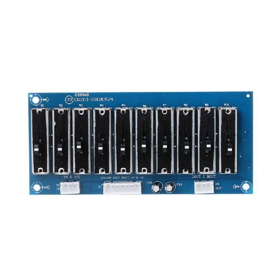 EQ Equalizer Board Stereo Dual Channel Adjustable Tone Boards Preamp Front Panel