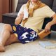 thumbnail image 5 of Balery Lama in Space Pantalones cortos de pijama de punto de algodón para hombre con cinturilla y bolsillos-4X-Large, 5 of 6