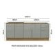 thumbnail image 3 of Gabinete Bajo Cocina Madesa Lux 4 Puertas Sin Encimera MG, 3 of 5
