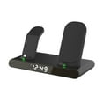 thumbnail image 2 of JGJJUGN 3 in 1 Wireless Charger Stand with Clock, Vertical Fast Charging Station for Mobile Phone, Smartwatch, and Earbuds, 15W Charging Dock, Compact Design, USB Quick Charge, Ideal Gift Option, 2 of 9