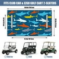 thumbnail image 3 of Practical Golf Cart Seat Cover 51" x 31", Microfiber Towel for EZGO, Club Car, Yamaha Front Seats, Easy Care, 3 of 8
