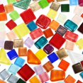 thumbnail image 2 of DIY artesanía mosaico azulejos parche de mosaico DIY forma cuadrada mosaico gemas canicas de vidrio DIY parches de mosaico suministros de mosaico, 2 of 5