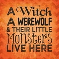 thumbnail image 3 of Louise, Gigi 15x15 Black Modern Framed Museum Art Print Titled - Witch Werewolf, 3 of 5