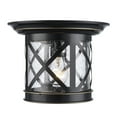 thumbnail image 4 of Trans Globe Lighting 5128 ROB Chandler 1 Light 10" Wide Outdoor Flush Mount Lantern, 4 of 7