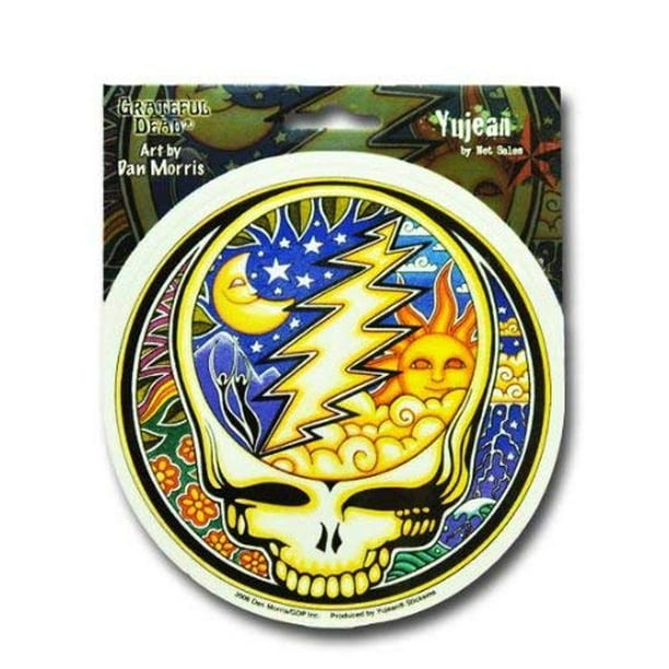 Dan Morris Grateful Dead Night And Day Steal Your Face Sticker Decal Walmart Com Walmart Com