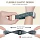 thumbnail image 3 of 2 Pack Elastic Band for Fitbit Charge 4/Charge 3SE/Fitbit Charge 3 Bands for Women Men, Adjustable Stretch Breathable Nylon Fabric Pattern Replacement, 3 of 4