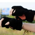 thumbnail image 3 of BJUTIR Cat'S Claw Gloves Plush Half-Finger Bear'S Paw Fingerless Gloves Cute Women'S Thick Halter Gloves Cartoon Warm Gloves Winter Accessories, 3 of 6