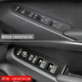 thumbnail image 1 of Carbon Fiber Window Glass Lift Button Trim Switch Cover Door Armrest Panel Sticker for -V Vezel 2021 2022, 1 of 7