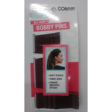 Conair Brown Soft Touch Bobby Pins 60 Pack Walmart Com