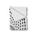thumbnail image 2 of Spires Soft Flannel Fleece Throw Blanket, Minimalist Spiral Shape Dotted Monochrome Swirling Twisting Helix Form Design, Cozy Plush for Indoor and Outdoor Use, 60" x 80", Black White, by Ambesonne, 2 of 6