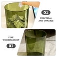Troglfold trash bucket Clear Garbage Can Decorative Transparent Trash
