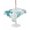 Turquoise Grey, variant on Outdoor Table Cloth with Umbrella Hole and Zipper, Turquoise Coastal Waterproof Square Tablecloth 54"x54", Sea Turtle Nautical Coral Summer Beach Washable Table Cover for Outside Party Patio Picnic