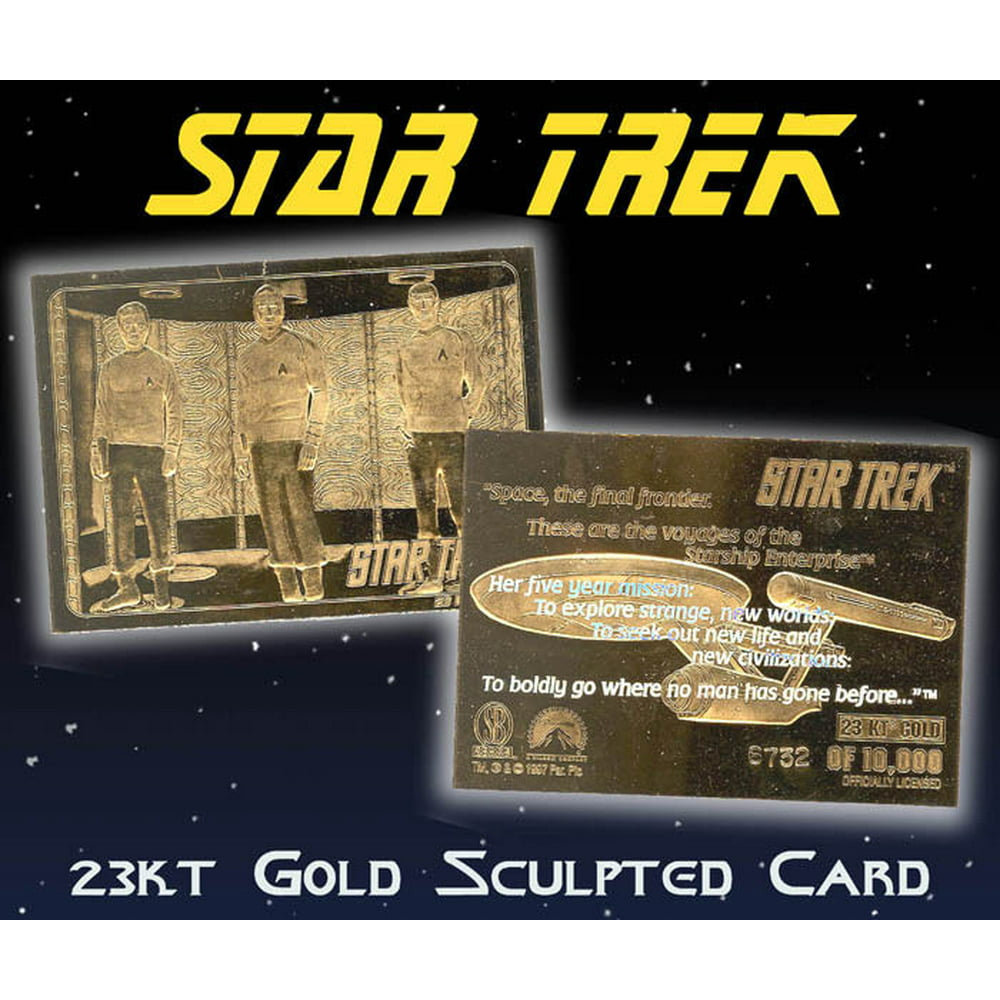 star trek gold cards
