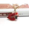 thumbnail image 5 of Llaveros de mujer para mujer, llavero de labios rojos brillantes para bolso de niña o colgante de coche, 5 of 5