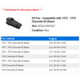 thumbnail image 2 of Pan - Compatible with 1975 - 1979 Chevy K5 Blazer 1976 1977 1978, 2 of 2