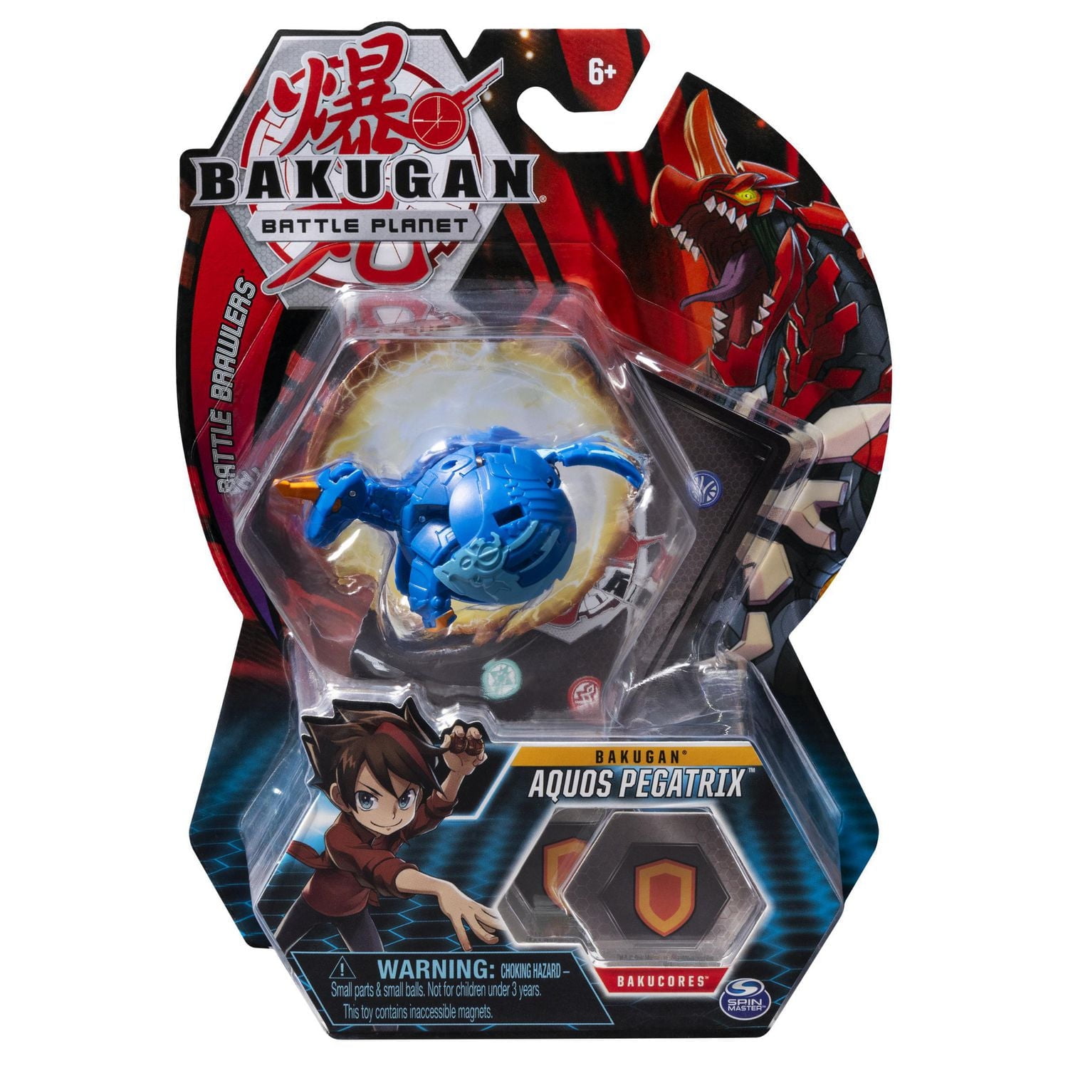 Bakugan, Aquos Pegatrix, Créature transformable à collectionner de 5 cm, à partir de 6 ans