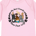 thumbnail image 4 of Inktastic My Best Friends Have 4 Legs with Cute Dog Family Boys or Girls Long Sleeve Baby Bodysuit, 4 of 5