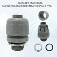 thumbnail image 3 of Liquid Tight Connectors - PVC Electrical Conduit Connectors - Flexible Non-Metallic Straight Conduit 1/2 Inch 25 Pieces, 3 of 7