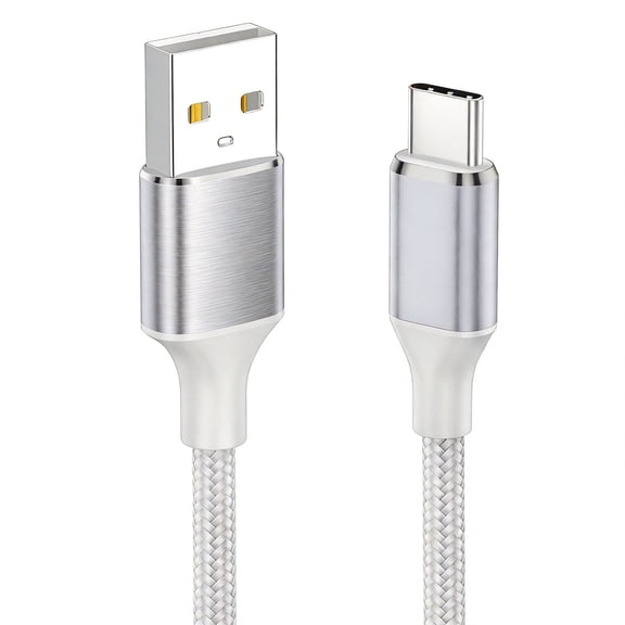 Eeyueer USB to USB C Cable 2M, Nylon Braided Fast Charging Cord Compatible with Samsung Galaxy S20 S21 S8 S9 A12 A54 Note 20 Huawei P40 P30 Switch PS5 iPhone 15 16 iPad