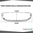 thumbnail image 2 of Front Bumper Grille Surround Molding Chrome Fit For 2014-2017 Jaguar F-Type T2R5053, 2 of 10