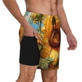 thumbnail image 2 of Vsdgher Sunflower Blue Sky for Mens Swim Trunks with Compression Liner Swim Shorts Swim Suits Board Shorts-Small, 2 of 6