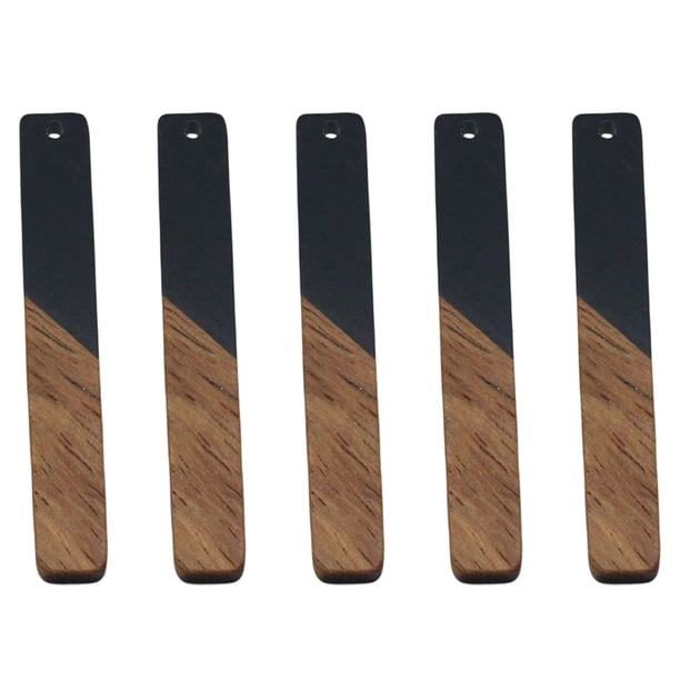 Bearachild 5 uds. Pendientes portátiles que hacen colgantes hechos a mano resina de Natural DIY collar accesorios joyería colgantes Artesanía Negro Bearachild HA079875-03