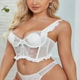 thumbnail image 2 of Frilly Lace Bra for Women  Underwire Bralette for Summer Lingerie, 2 of 9
