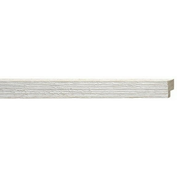 Picture Frame Moulding (Wood) 100Ft Bundle - Distressed/Aged White Washed Finish - 1" Width - 1/2"