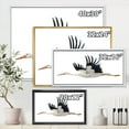 thumbnail image 4 of Designart 'White Stork Ciconia Flying Bird ' Traditional Framed Canvas Wall Art Print, 4 of 5