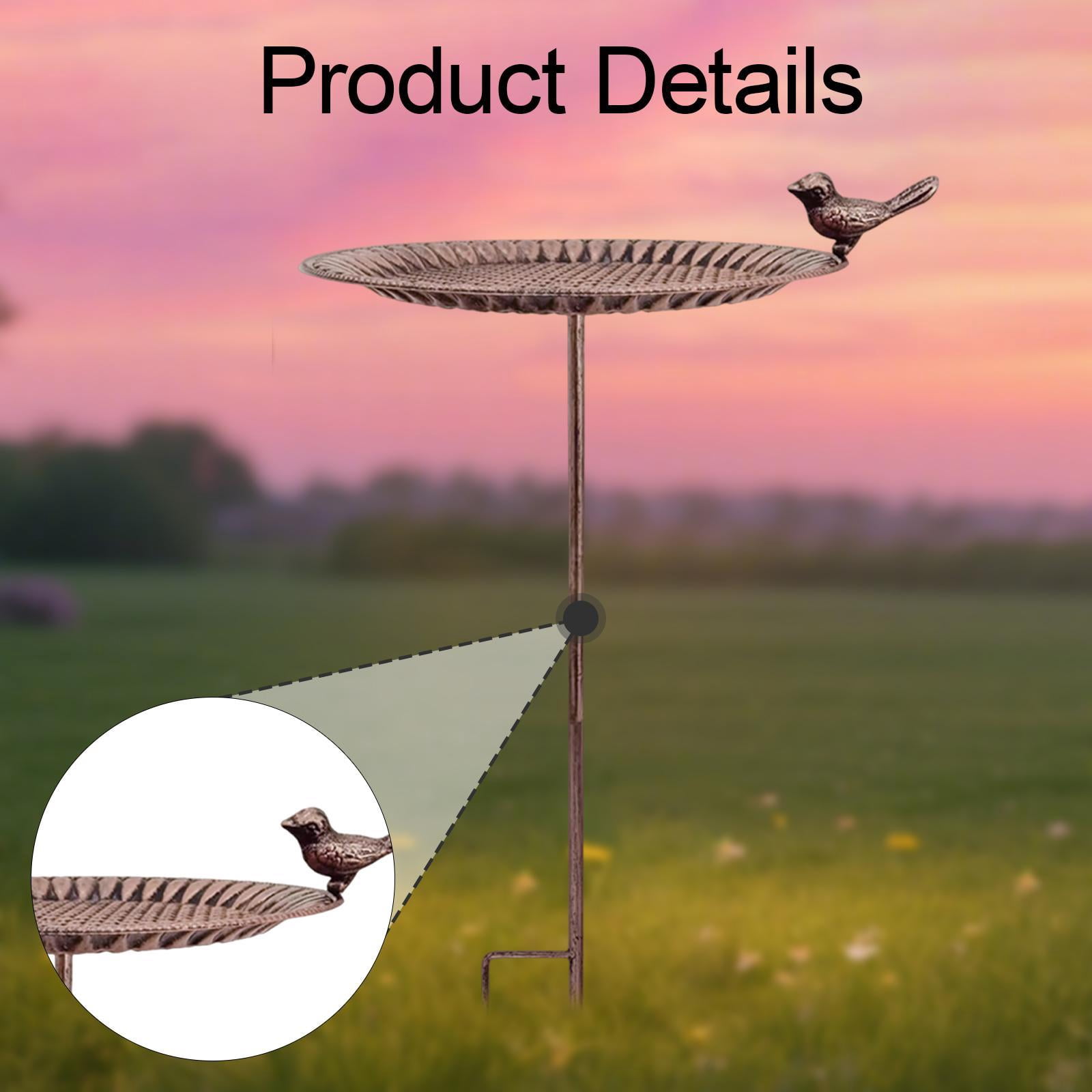 Zxpjkyu Bird Feeder Modern Easy to Install with Stake for Backyard Outside Flowerbed