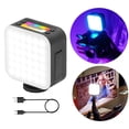 thumbnail image 4 of Luz de video RGB, luces de cámara LED Lámpara de atmósfera portátil magnética giratoria de 360 degree para fotografía Micro pelícu Grabación de video shamjiam  Vídeo Ambiente Luz, 4 of 9