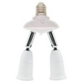 thumbnail image 2 of E27 Splitter 220V 3A Lamp Bulb Socket Converter Light Adapter Improvement Plastic Portable Holder Warehouse Accessory 1 to 2, 2 of 7